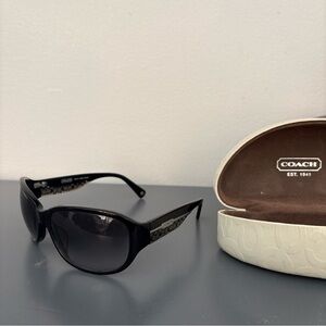 Coach Black and Brown Sunglasses